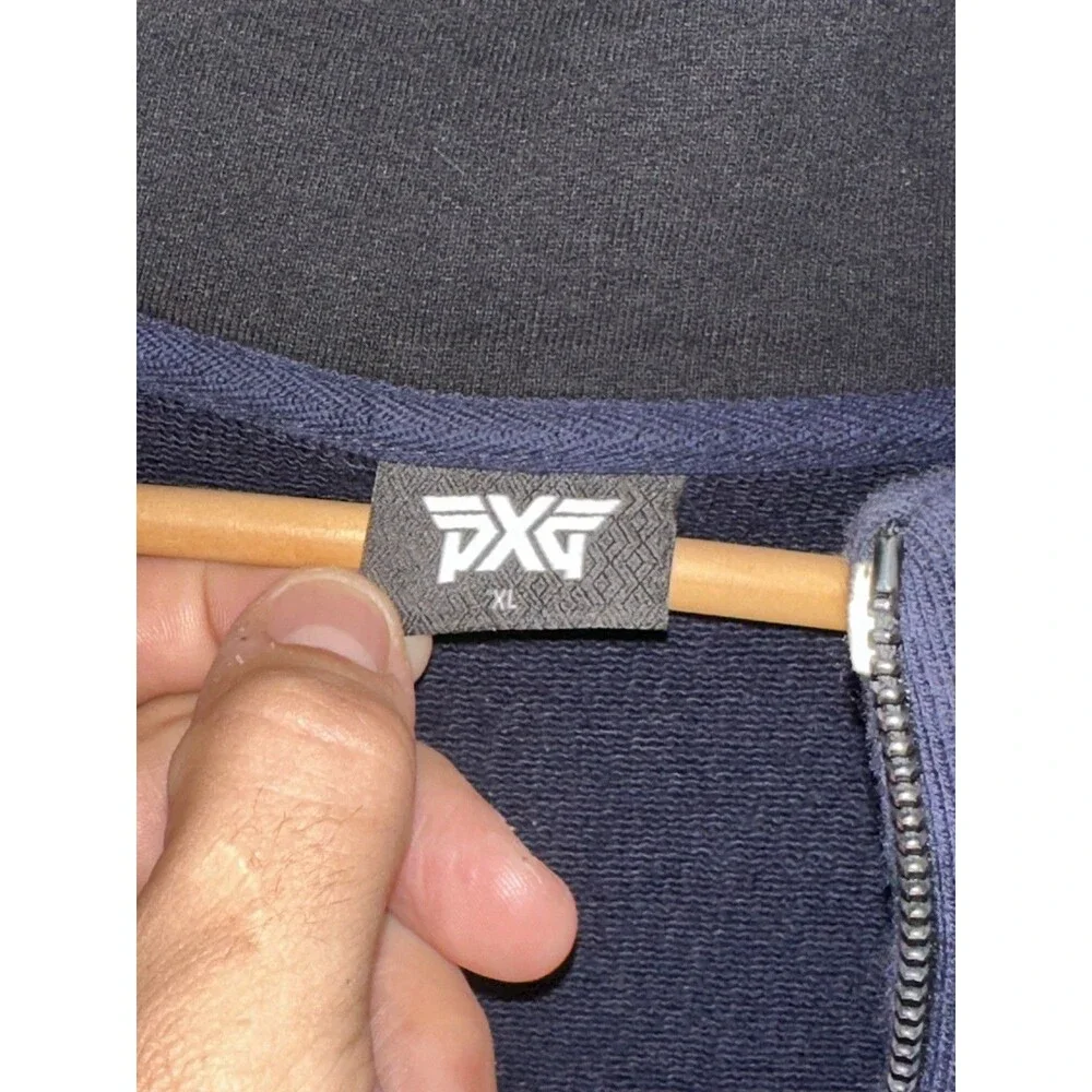 PXG Parsons Extreme Golf Dark Blue 1/2 Zip Button Pullover Golf Jacket XL BNWOT